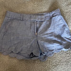 Jcrew scalloped shorts
